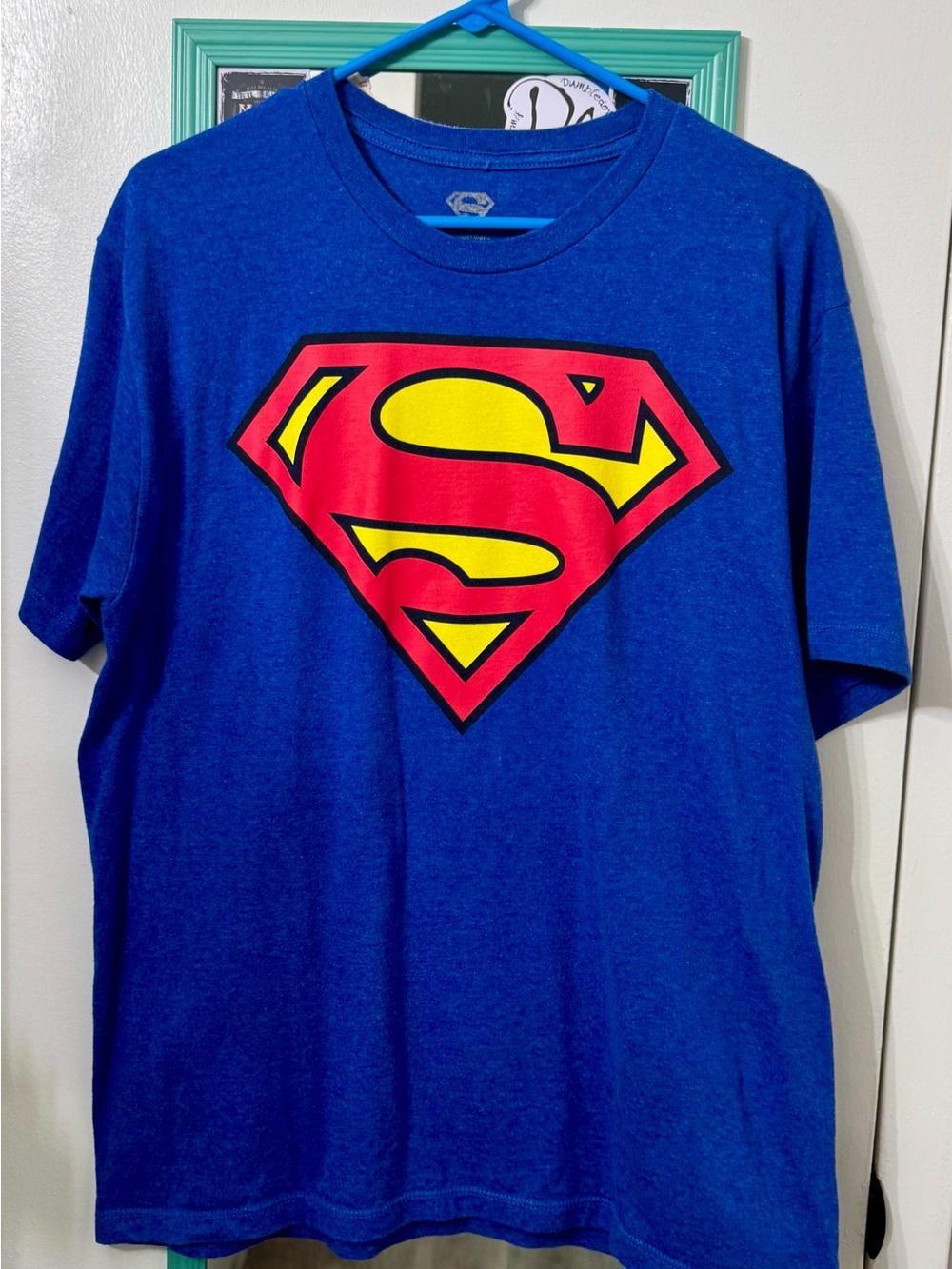 DC Comics Men's Royal Blue Superman Shield Tee